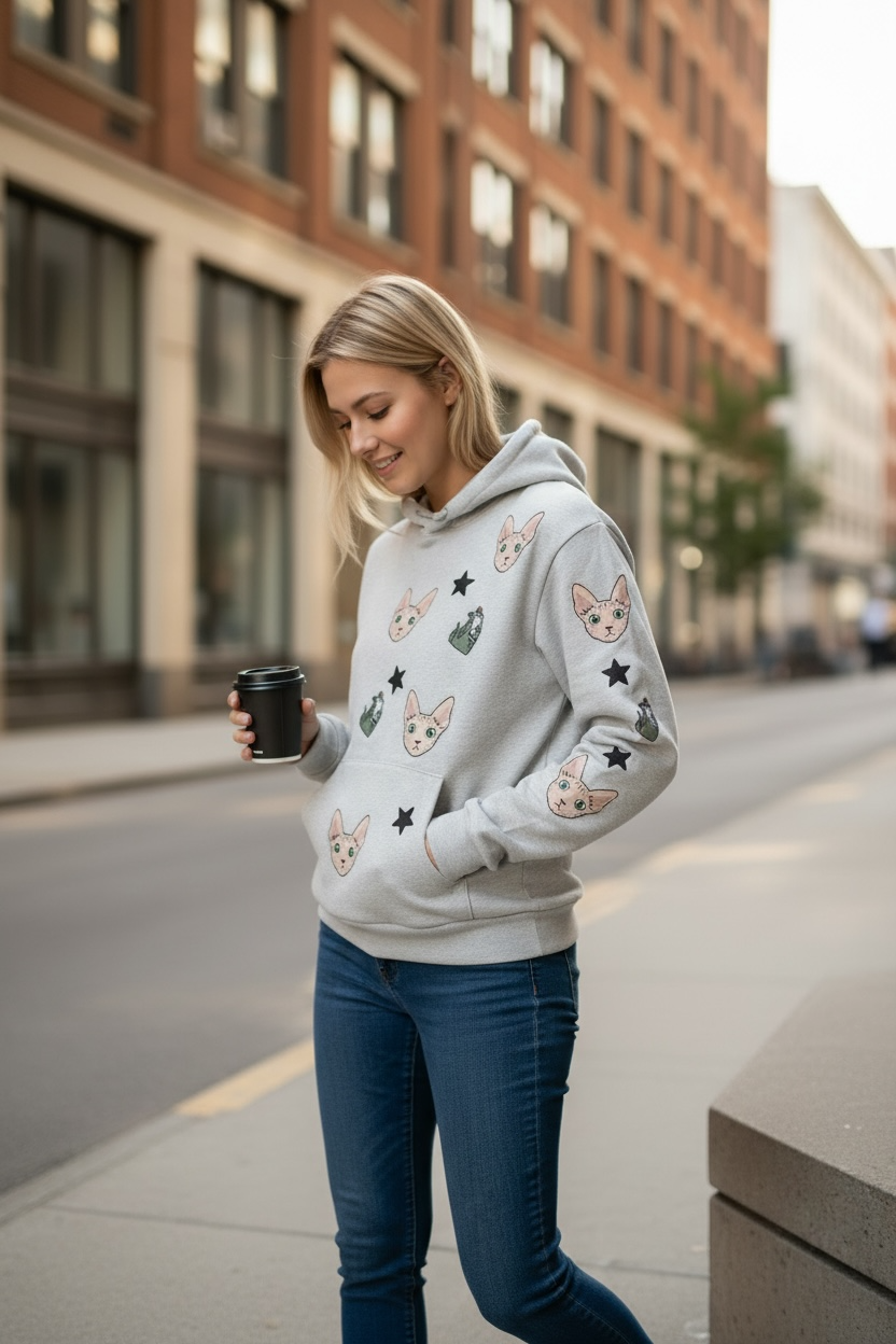 The Hairless Cat hoodie