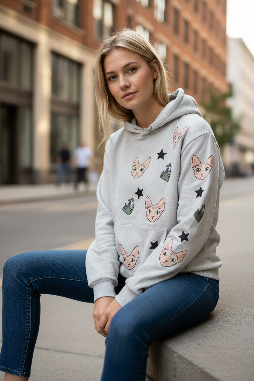 The Hairless Cat hoodie