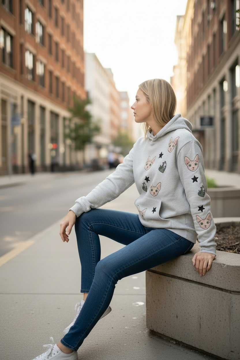 The Hairless Cat hoodie